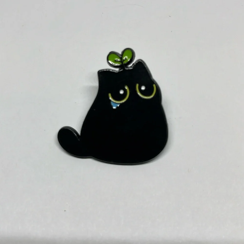 2/$14 Black Cat Cute Gift Anime brooch lapel pin backpack pin hat pin gift‎